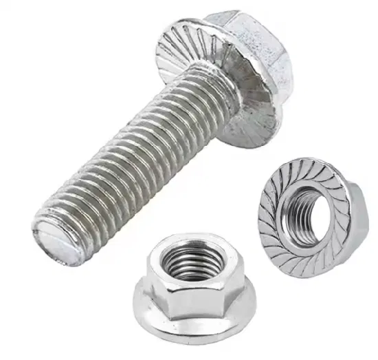 8.8 Grade Zinc Plated Bolt Hexagon Hex Flange Bolt with Serrated M5 M6 M8 M10 M12 M14 M16 M20 DIN 6921 Steel